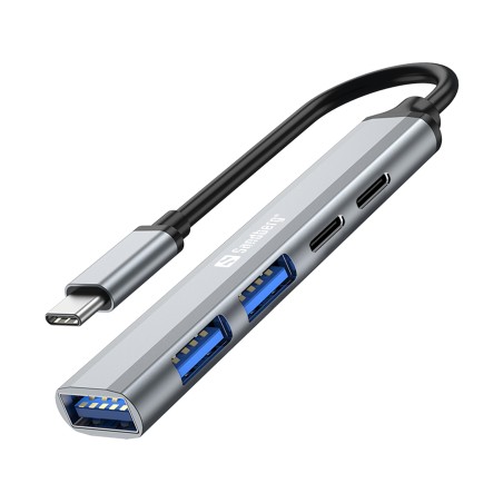 Sandberg USB-C to 3xUSB-A + 2xUSB-C SAVER - Ultimate Charging Hub for Your Devices (SKU: 336-50)